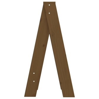 Krukken 2 st 40x40x75 cm massief grenenhout honingbruin