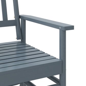 Schuifbankje 118x70x104,5 cm massief populierenhout grijs
