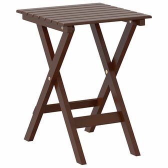 Schommelstoel met inklapbare tafel massief populierenhout bruin
