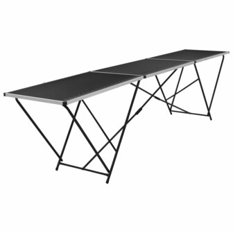 Behangtafel inklapbaar 300x60x78 cm MDF en aluminium