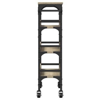 Keukentrolley 53x20x76 cm bewerkt hout sonoma eikenkleurig