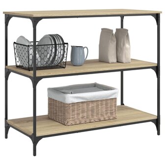Keukentrolley 102x50x95 cm bewerkt hout sonoma eikenkleurig