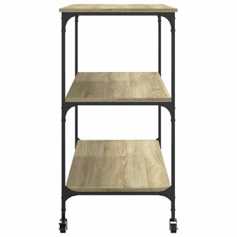 Keukentrolley 102x50x95 cm bewerkt hout sonoma eikenkleurig