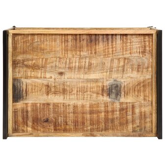 Keukentrolley 80x55x70 cm massief ruw mangohout