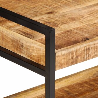 Keukentrolley 80x55x70 cm massief ruw mangohout