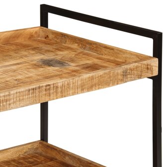 Keukentrolley 80x55x70 cm massief ruw mangohout