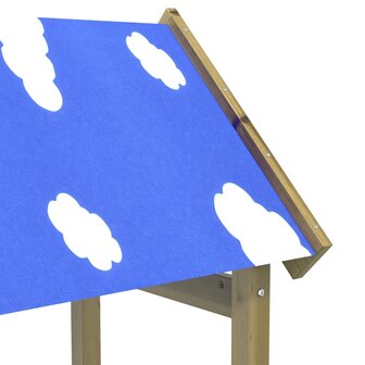 Speeltoren 52,5x46,5x195 cm ge&iuml;mpregneerd grenenhout