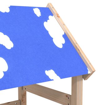 Speeltoren met ladder 110,5x52,5x215 cm massief grenenhout