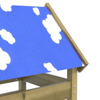 Speeltoren 85x52,5x239 cm ge&iuml;mpregneerd grenenhout