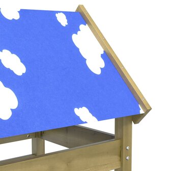 Speeltoren 85x52,5x239 cm ge&iuml;mpregneerd grenenhout