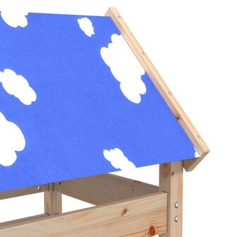 Speeltoren 85x52,5x239 cm massief grenenhout