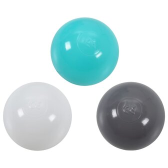 Kinderspeeltunnel met 250 ballen 245 cm polyester meerkleurig