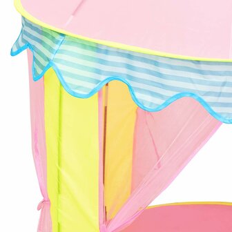 Kinderspeeltent met 250 ballen 100x100x127 cm roze