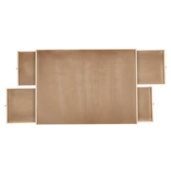 Puzzeltafel met 4 lades 90x67x4,5 cm hout