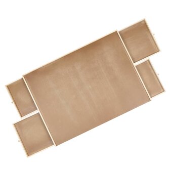 Puzzeltafel met 4 lades 90x67x4,5 cm hout