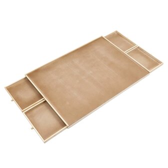 Puzzeltafel met 4 lades 76x57x4,5 cm hout