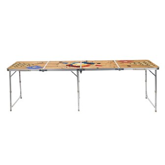 Bierpongtafel inklapbaar 240x60x55 cm MDF en aluminium