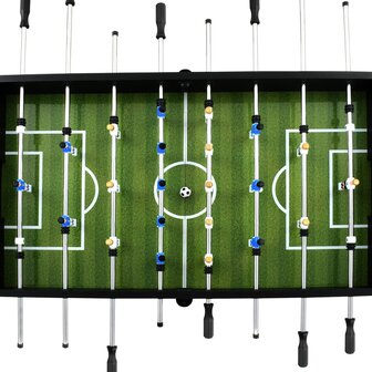 Voetbaltafel 60 kg 140x74,5x87,5 cm staal zwart
