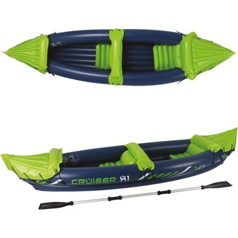 Kajak Cruiser X1 325x81x53 cm blauw en groen