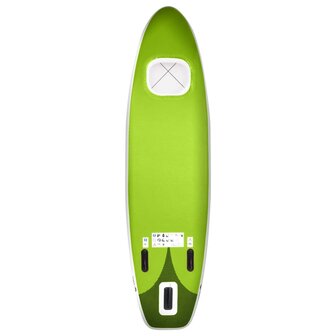 Stand Up Paddleboardset opblaasbaar 360x81x10 cm groen