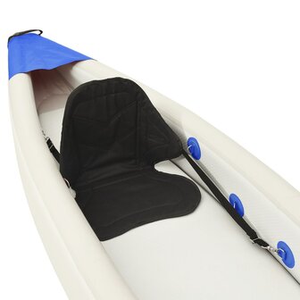Kajak opblaasbaar 375x72x31 cm polyester blauw