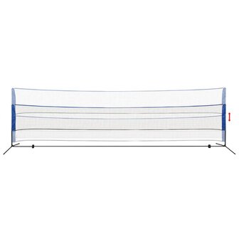 Badmintonnet met shuttles 600 x 155 cm