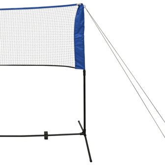 Badmintonnet met shuttles 600 x 155 cm