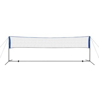 Badminton net met shuttles 500x155 cm