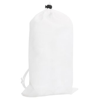 Camouflagenet met opbergzak 525x205 cm wit
