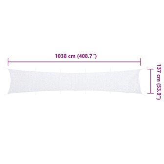 Camouflagenet met opbergzak 1038x137 cm wit