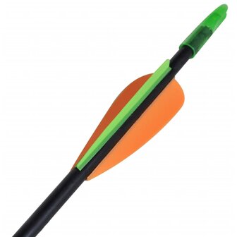 Recurveboog standaard met pijlen 30&amp;quot; 0,6 cm glasvezel 12 stuks