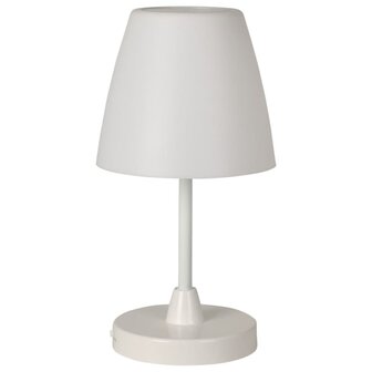 Tafellamp LED oplaadbaar 13x30 cm wit