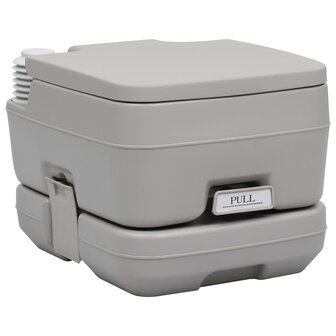 Kampeertoilet met tent draagbaar 10 + 10 L