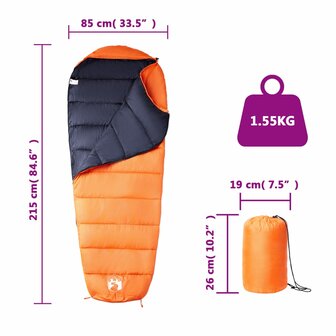 Slaapzak mummie voor volwassenen camping 3 seizoenen