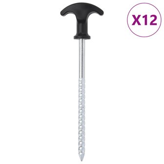 Tentharingen 12 st &Oslash;7 mm 17 cm gegalvaniseerd staal