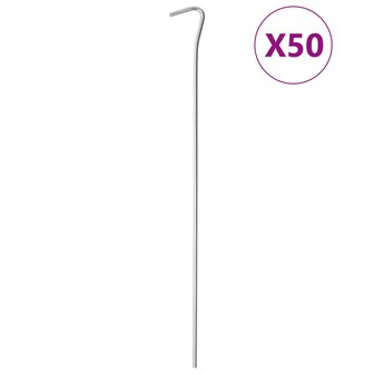 Tentharingen 50 st &Oslash;4 mm 30 cm gegalvaniseerd staal