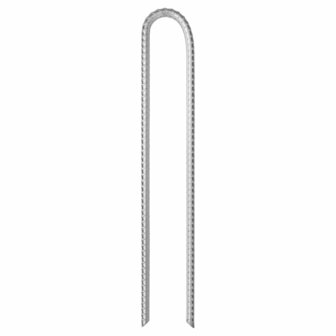 Tentharingen 12 st U-vormig &Oslash;10 mm 37 cm gegalvaniseerd staal
