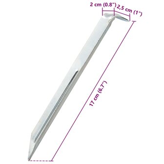 Tentharingen 24 st &Oslash;20 mm 17 cm gegalvaniseerd staal