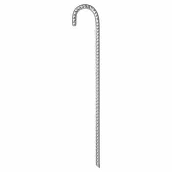 Tentharingen 12 st &Oslash;12 mm 41,5 cm gegalvaniseerd staal