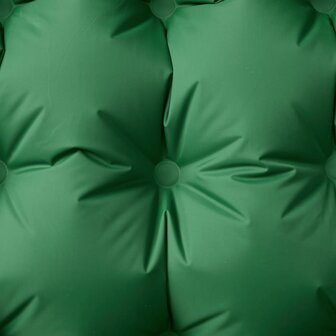 Kampeermatras met kussen zelfopblazend 1-persoons groen