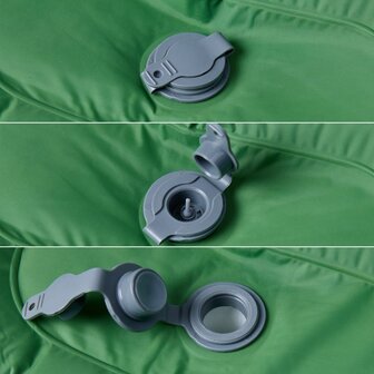 Kampeermatras met kussen zelfopblazend 1-persoons groen