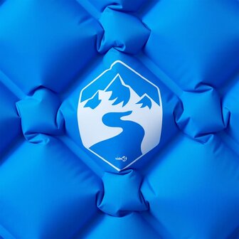 Kampeermatras opblaasbaar 190x58x6 cm 1-persoons blauw