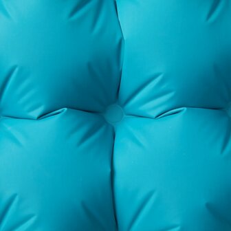 Kampeermatras met kussen zelfopblazend 1-persoons blauw