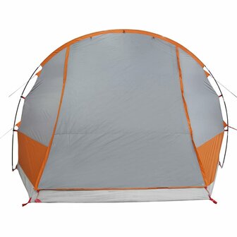 Autotent 2-persoons waterdicht grijs en oranje