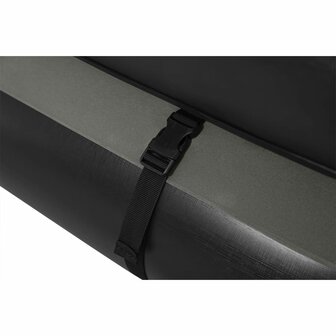 Luchtbed 3-in-1 opblaasbaar 188x99x25 cm zwart en grijs