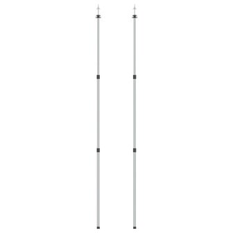 Luifelstokken 2 st telescopisch 102-260 cm aluminium