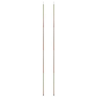 Zonneschermpalen 2 st 250 cm gegalvaniseerd staal