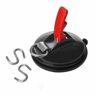 zuignapbevestiging met ring en 2 S-haken
