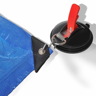 zuignapbevestiging met ring en 2 S-haken