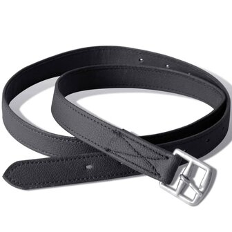 Echt lederen paardrijzadel 16&amp;quot; 14 cm (5-in-1 set, zwart)